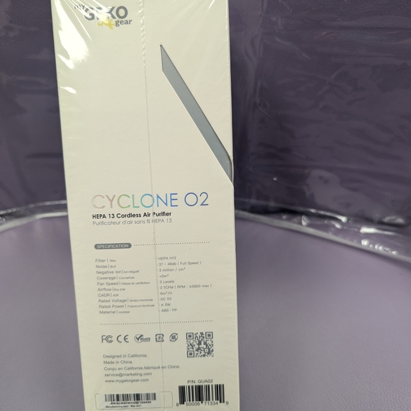 Geko Gear Cyclone O2 Air Purifier - Picture 8 of 10